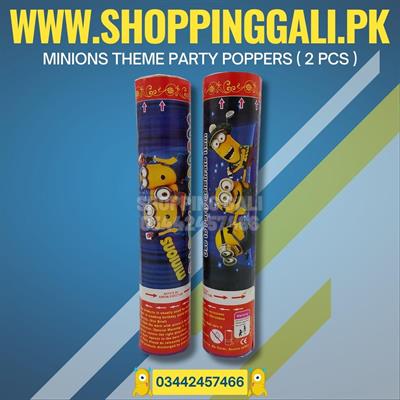 MINIONS PARTY POPPERS PACK OF 2 PARTY POPPER ( 20 CM IN SIZE )