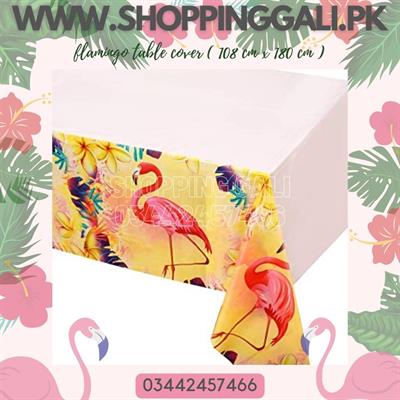 FLAMINGO TABLE COVER FOR TABLE DECORATION ( 108 CM X 180 CM )