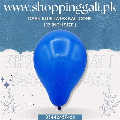 DARK BLUE COLOR LATEX BALLOONS PARTY DECORATION BALLOONS ( PACK OF 25 BALLOONS )