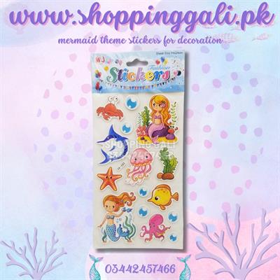 MERMAID STICKERS PACKET FOR NOTEBOOK DECORATION