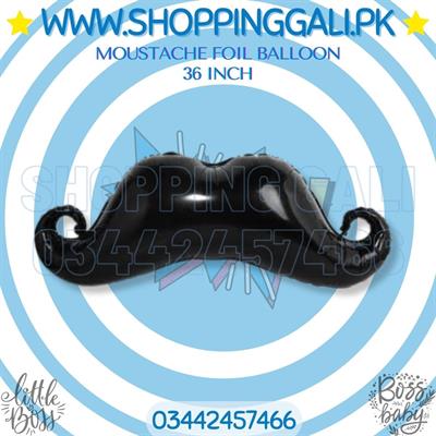 MOUSTACHE FOIL BALLOON - 36 INCH