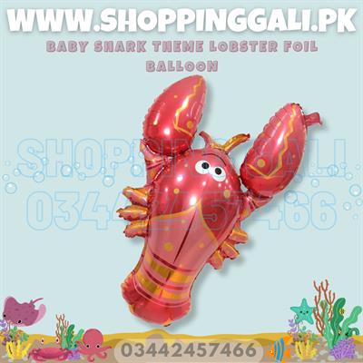 LOBSTER FOIL BALLOONS - PACK OF 2 FOIL BALLOONS - BABY SHARK FOIL BALLOONS