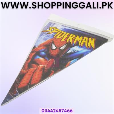 SPIDERMAN THEME BUNTINGS LIGHT BLUE - PACK OF 10 SPIDERMAN FLAGS BANNER