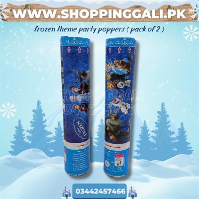 FROZEN PARTY POPPERS PACK OF 2 PARTY POPPER ( 20 CM IN SIZE )