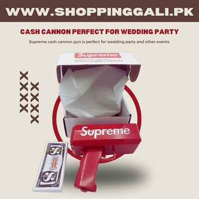 CASH CANNON MONEY GUN PERFECT FOR WEDDING PARTY ( BATTERY OPERATED )