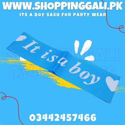 ITS A BOY SASH FOR WELCOME BABY PARTY WEAR