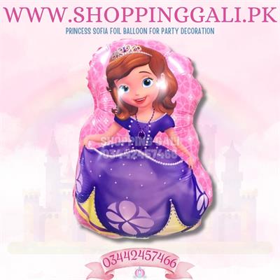 PRINCESS SOFIA FOIL BALLOON IN PINK COLOR ( 22 INCH FOIL BALLOON )