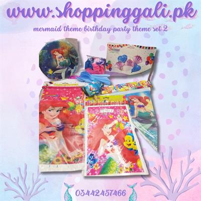 MERMAID THEME BIRTHDAY PARTY SET 2