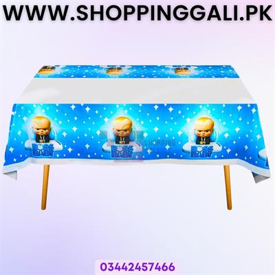 BOSS BABY THEME TABLE COVER FOR TABLE DECORATION - BOSS BABY TABLE COVER