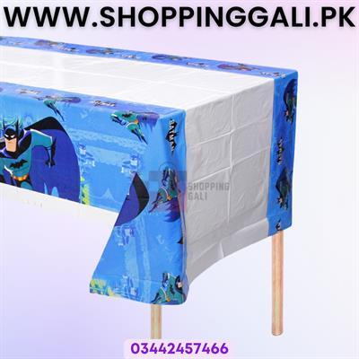 BATMAN THEME TABLE COVER - BATMAN TABLE COVER FOR TABLE DECORATION