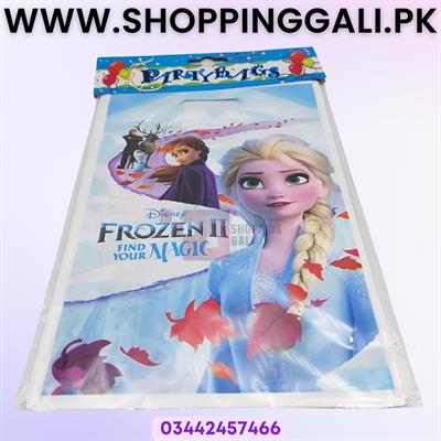 FROZEN THEME GOODY BAGS LAKE BLUE - PACK OF 10 GOODY BAGS - FROZEN GOODY BAGS