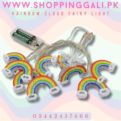 RAINBOW CLOUD FAIRY LIGHT FOR ROOM DECORATION PARTY DECORATION BATTERY OPERATED