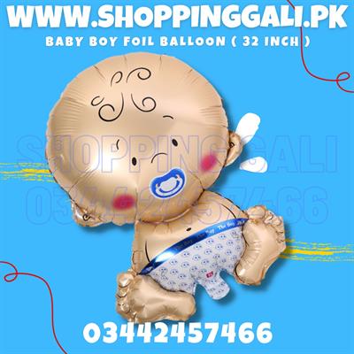 BABY BOY FOIL BALLOON FOR PARTY DECORATION ( 32 INCH IN SIZE )