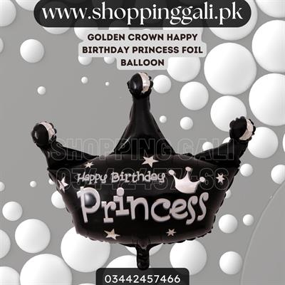 HAPPY BIRTHDAY PRINCESS CROWN FOIL BALLOON ( 28 INCH IN SIZE )