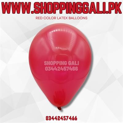 RED COLOR LATEX BALLOONS PARTY DECORATION BALLOONS ( PACK OF 25 BALLOONS )