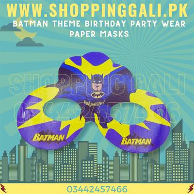 BATMAN PAPER MASKS ( PACK OF 10 PAPER MASKS )