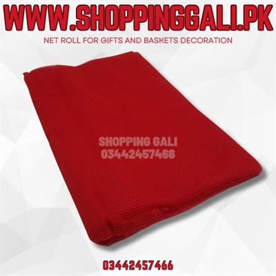 RED NET ROLL FOR GIFT DECORATION BASKET DECORATION AND BOX DECORATION