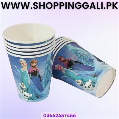 FROZEN THEME PAPER CUPS - PACK OF 10 PAPER CUPS - FROZEN CUPS