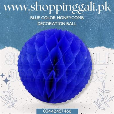 DARK BLUE COLOR HONEYCOMB BALLS FOR PARTY DECORATION ( 9.5 INCH IN SIZE )