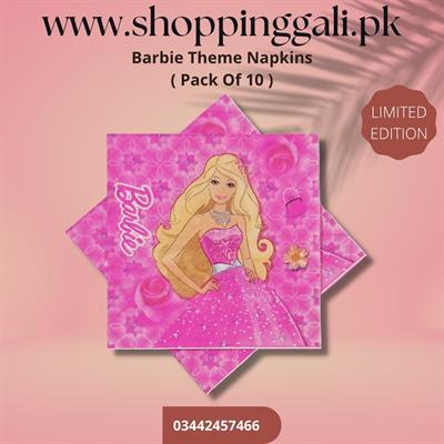 BARBIE NAPKINS ( PACK OF 20 TISSUE PAPERS )