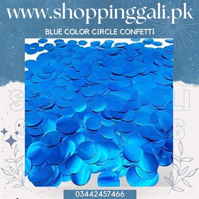 DARK BLUE COLOR CONFETTI IN CIRCLE PERFECT FOR BALLOON FILLING