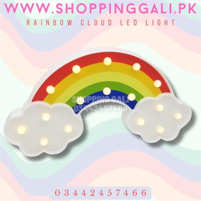 RAINBOW CLOUD LED LIGHT BATTERY OPERATED RAINBOW CLOUD SIDE TABLE LIGHT