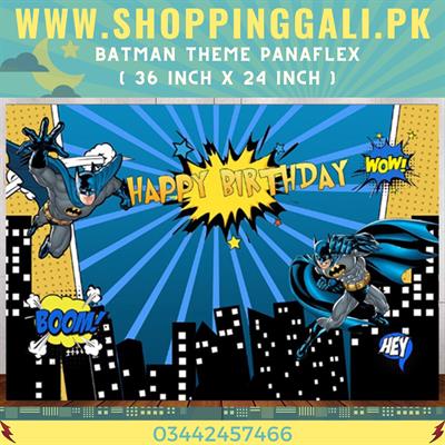 BATMAN BIRTHDAY PARTY BANNER ( 36 INCHES X 24 INCHES )