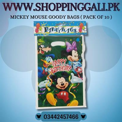 MICKEY FAMILY GOODY BAGS ( PACK OF 10 GIFT BAGS )