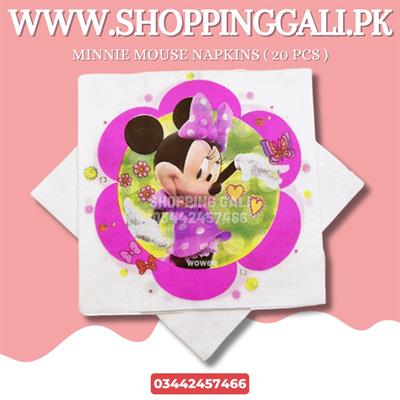 MINNIE MOUSE NAPKINS ( PACK OF 20 MINNIE MOUSE TISSUE PAPER )