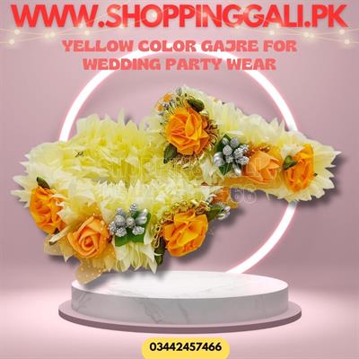 GAJRE FOR WEDDING PARTY WEAR PACK OF 2 GAJRE KANGAN IN YELLOW COLOR FOR MEHNDI PARTY WEAR