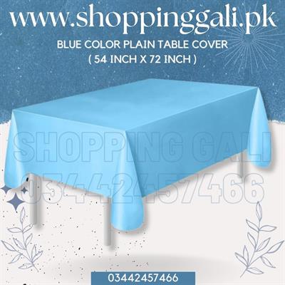 LIGHT BLUE COLOR TABLE COVER ( 54 INCH X 72 INCH )