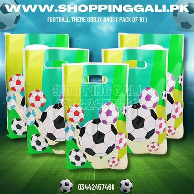 FOOTBALL GOODY BAGS IN MULTI BALLS ( PACK OF 10 GIFT BAGS )