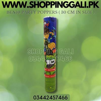 BEN10 PARTY POPPER FOR PARTY DECORATION ( 30 CM IN SIZE )