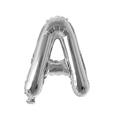 A ALPHABETS SILVER FOIL BALLOON ( 16 INCH SIZE ALPHABETS )