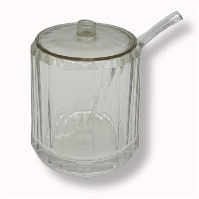 ACRYLIC SUGAR JAR WITH INCLUDED SPOON STORAGE SNACK JAR FOR CHEENI / SUGAR / MASALA