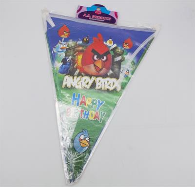 ANGRY BIRDS PARTY FLAGS BANNER ( PACK OF 10 BUNTINGS )