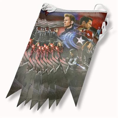 ASSEMBLE THE FUN! AVENGERS PARTY BUNTING - DECORATE WITH YOUR FAVORITE HEROES