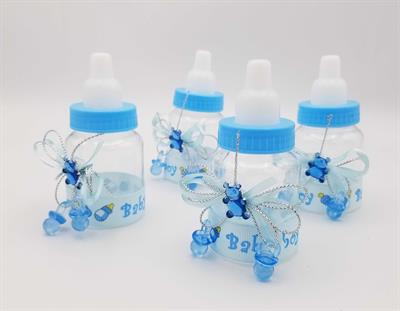 BABY BOY FEEDER BOTTLES PROP FOR TABLE DECORATION