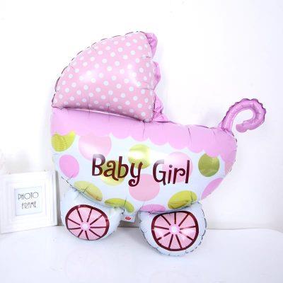 BABY GIRL CARRIAGE FOIL BALLOON ( 14 INCH )