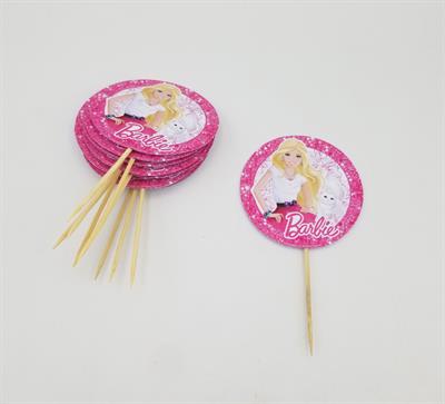 BARBIE CUPCAKE TOPPERS ( PACK OF 10 CUPCAKE TOPPERS )