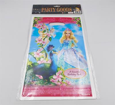 BARBIE THEME GOODY BAGS IN LAKE BLUE COLOR ( PACK OF 10 GOODY BAGS )