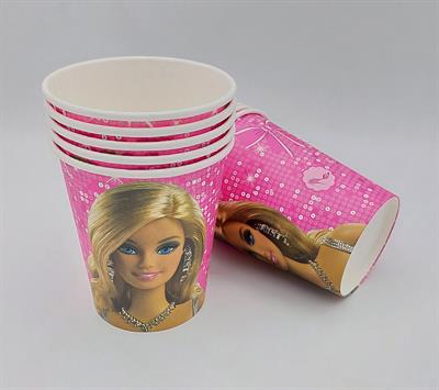 BARBIE THEME PAPER CUPS ( PACK OF 10 PAPER CUPS )