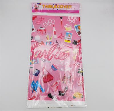 BARBIE THEME TABLE COVER FOR TABLE DECORATION ( 108 CM X 180 CM )