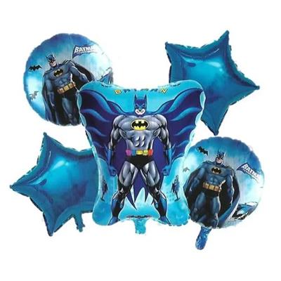 BATMAN FOIL BALLOON SET ( PACK OF 5 FOIL BALLOONS )