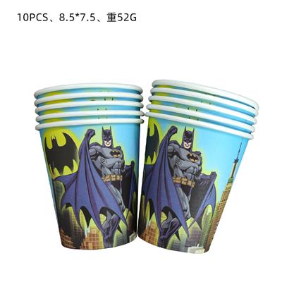 BATMAN PAPER CUPS ( PACK OF 10 PAPER CUPS )