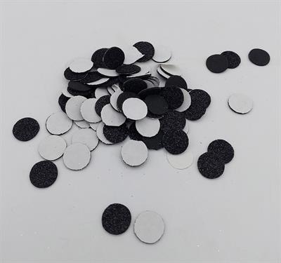 BLACK CIRCLE CUTOUTS STICKERS ( PACK OF 100 CIRCLES )