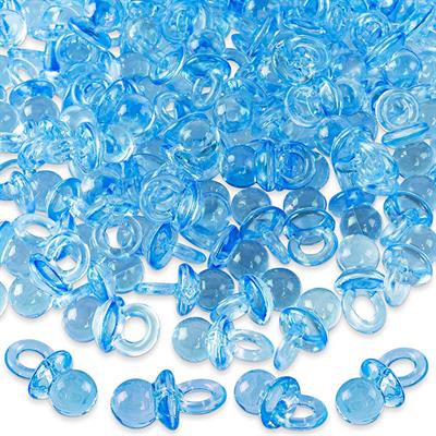 BLUE COLOR MINI PACIFIER PROPS FOR BOX DECORATION ( PACK OF 50 PCS )