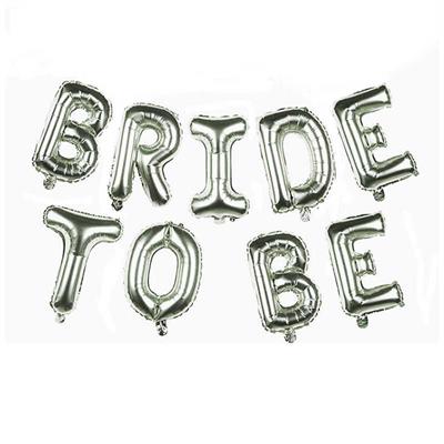 BRIDE TO BE FOIL BALLOON IN SILVER COLOR