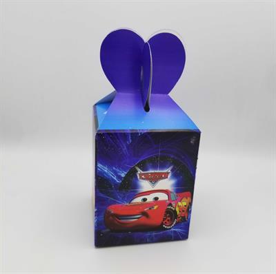 CARS GOODY BOX IN BLUE COLOR ( PACK OF 10 GIFT BOXES )