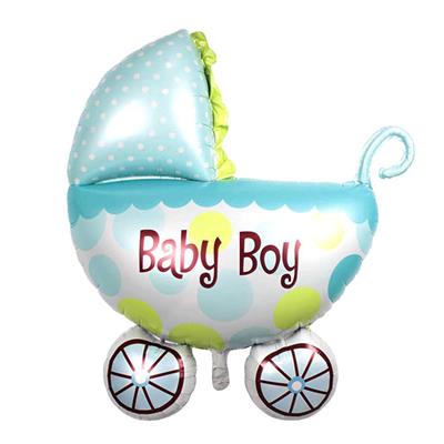 BABY BOY CARRIAGE FOIL BALLOON ( 14 INCH IN SIZE )